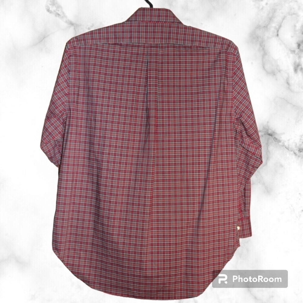 Lauren Ralph Lauren Red Plaid Casual Shirt - Picture 2 of 5